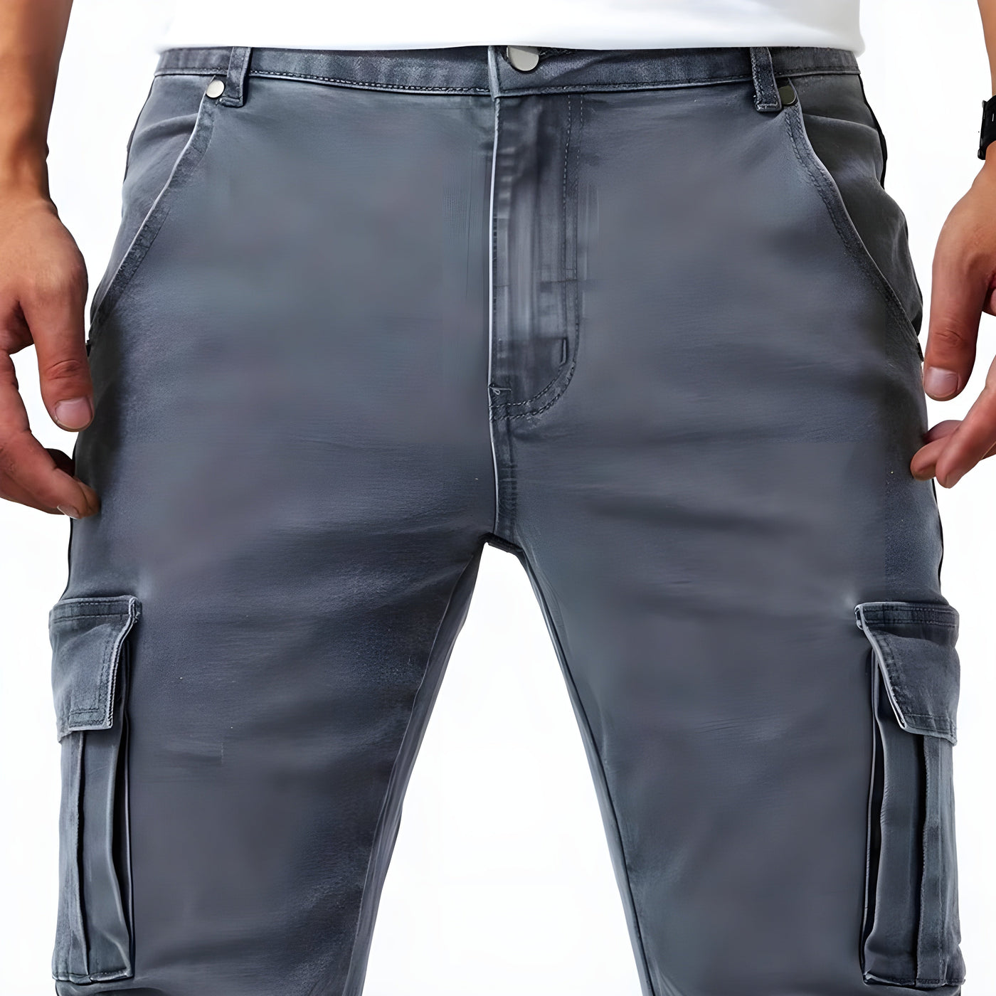 Samuel™ | Pantalon cargo en denim stretch