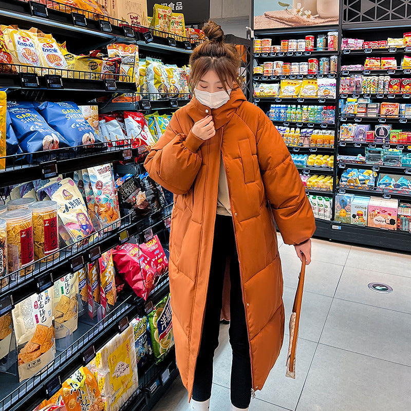 GIGATY - Manteau long classique à capuche et rembourrage épais