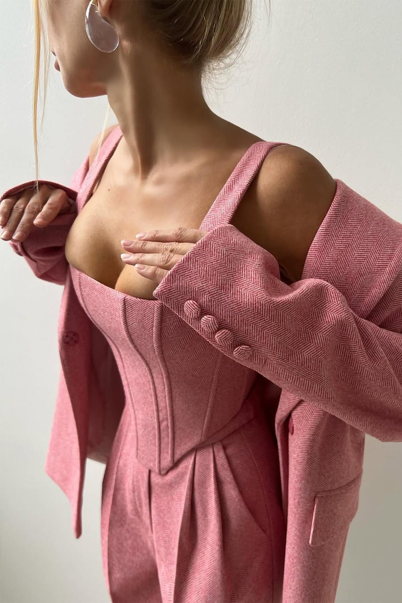 Dolce - Ensemble trois pièces avec blazer à double boutonnage